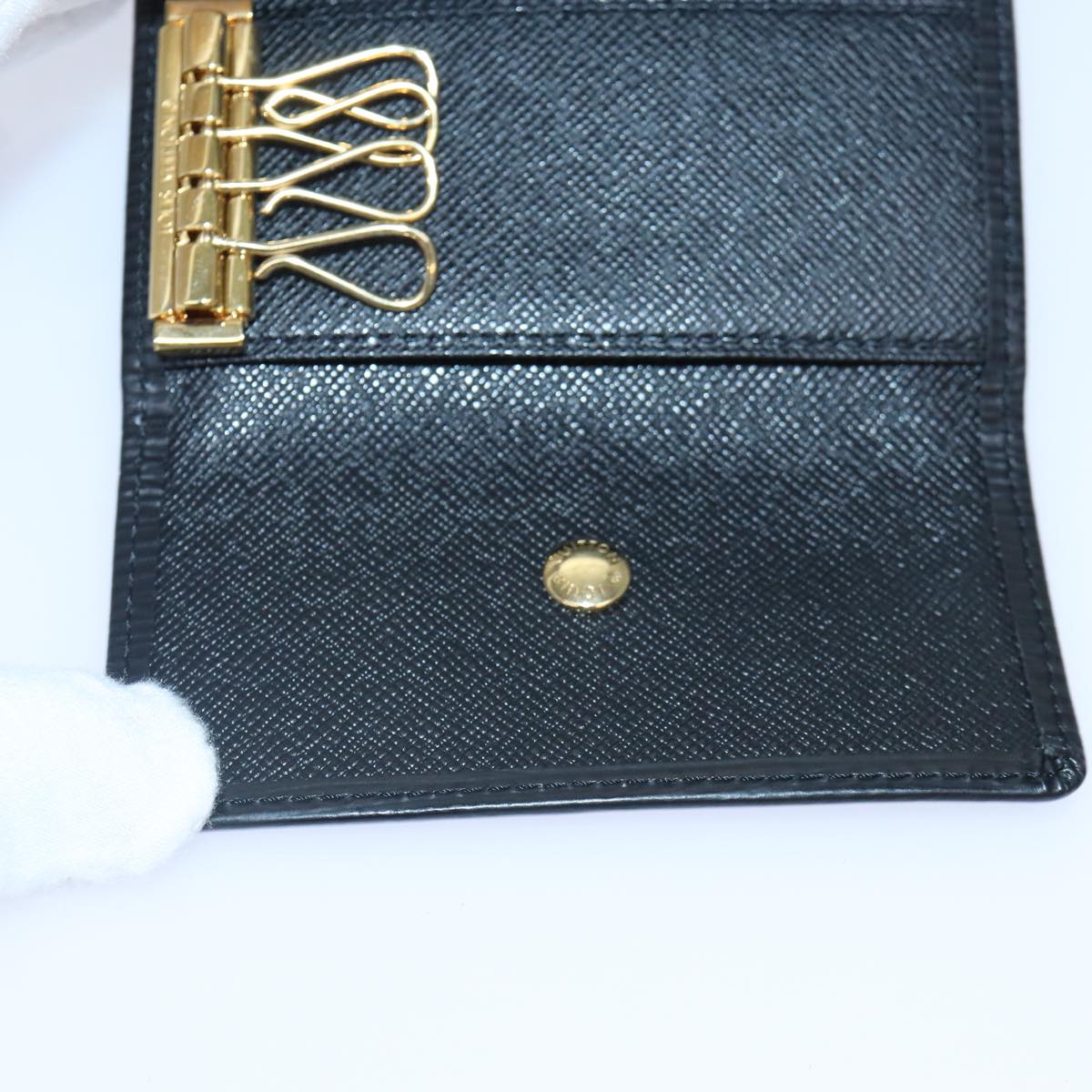 LOUIS VUITTON Epi Multicles 4 Key Case Noir M63822 LV bs17188