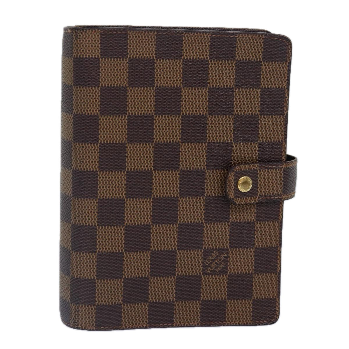 LOUIS VUITTON Damier Ebene Agenda MM Day Planner Cover R20240 LV bs17190