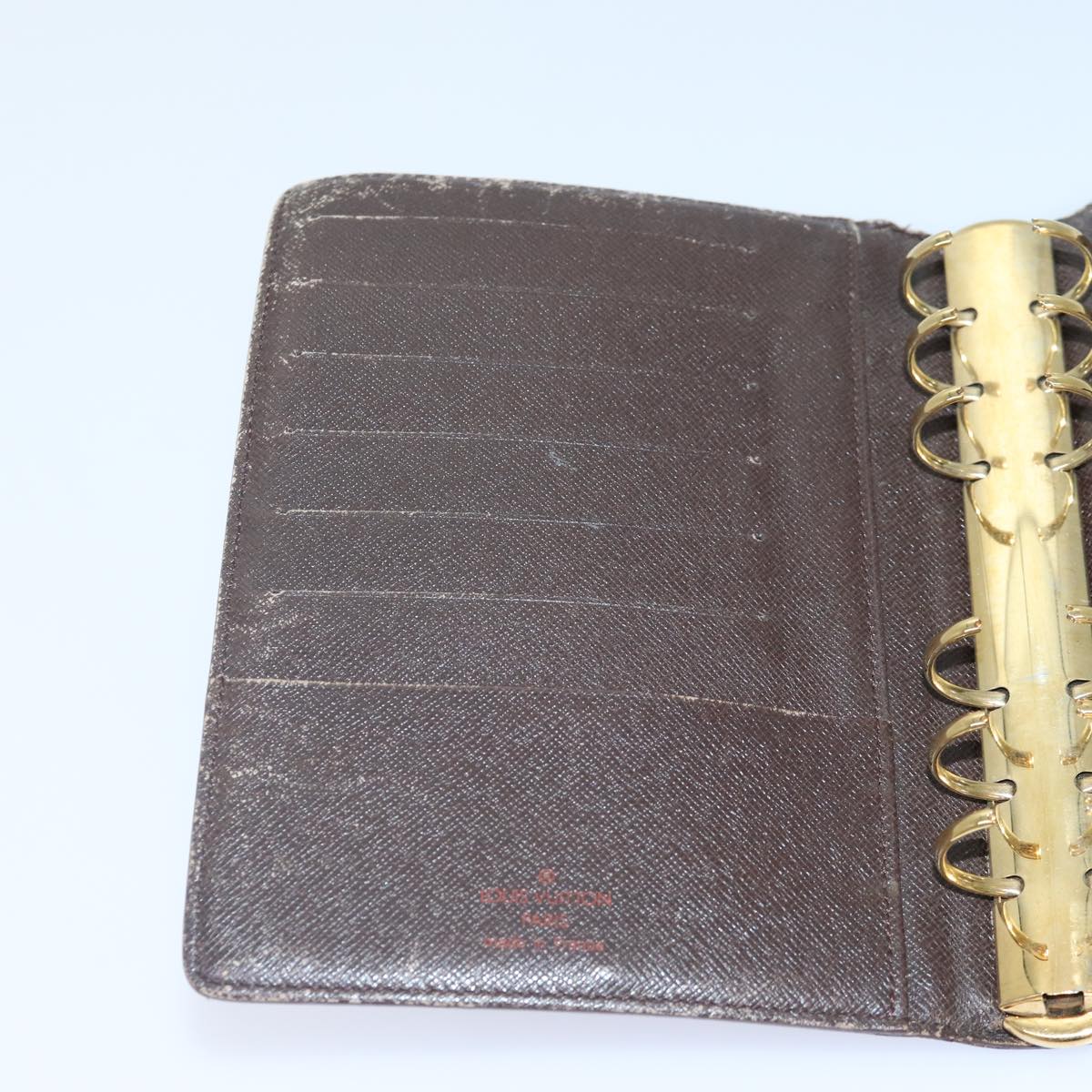 LOUIS VUITTON Damier Ebene Agenda MM Day Planner Cover R20240 LV bs17190