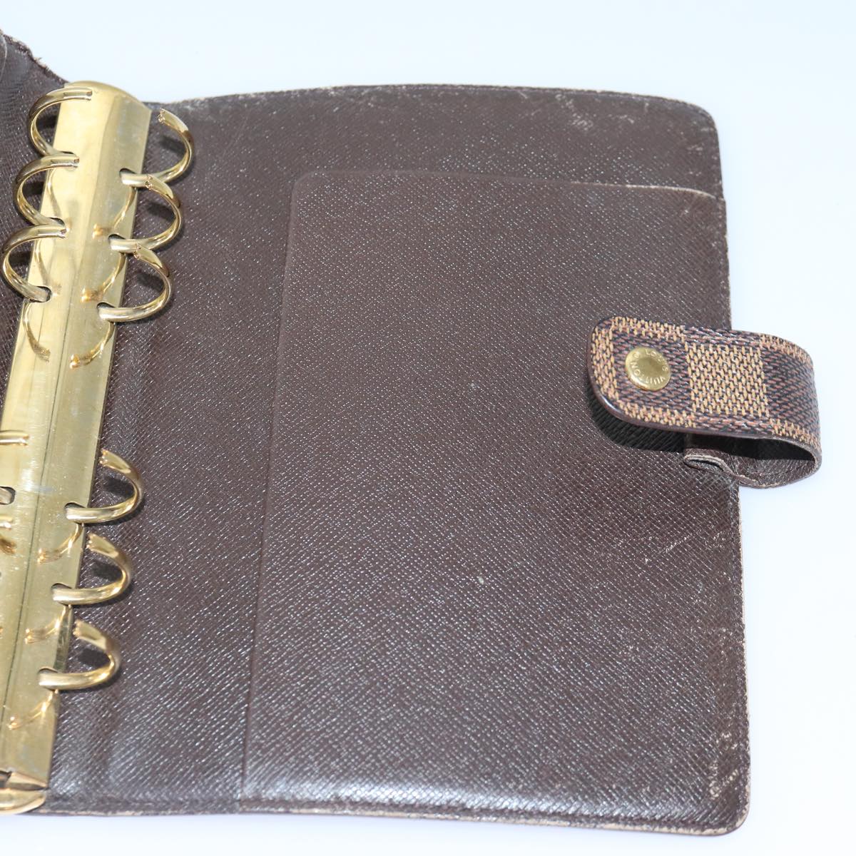 LOUIS VUITTON Damier Ebene Agenda MM Day Planner Cover R20240 LV bs17190