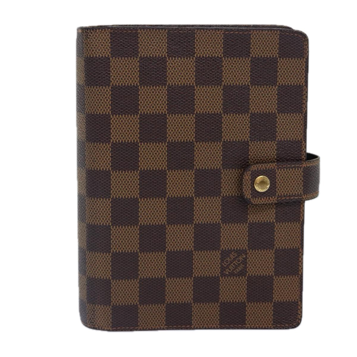 LOUIS VUITTON Damier Ebene Agenda MM Day Planner Cover R20240 LV bs17190