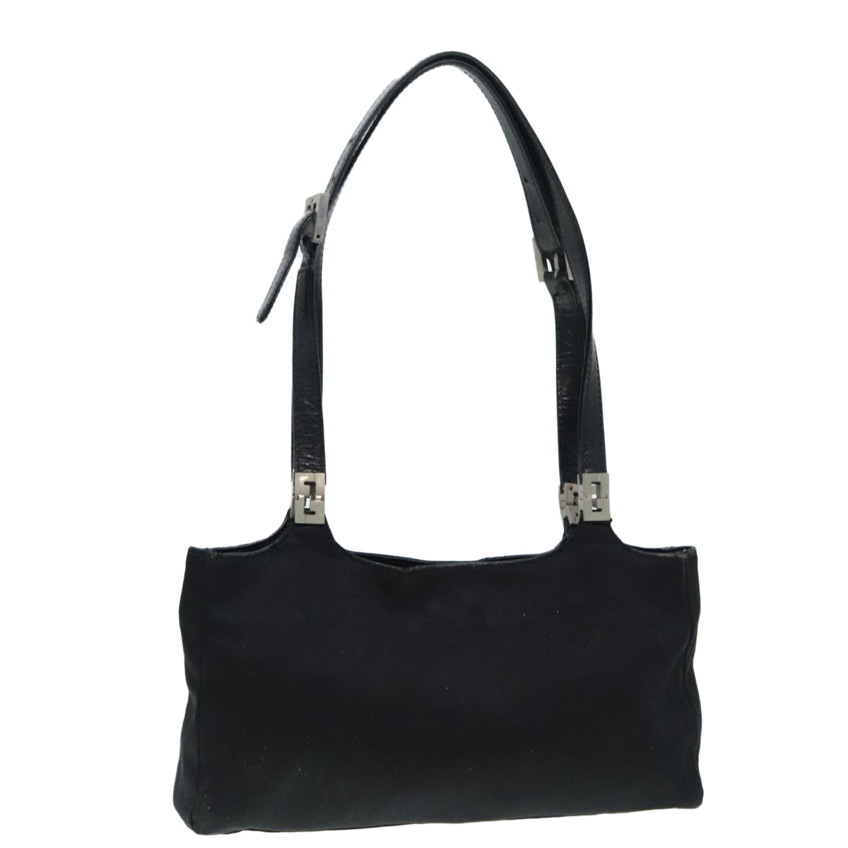 Luxury Fendi Shoulder Bag Nylon Black Silverbs17206
