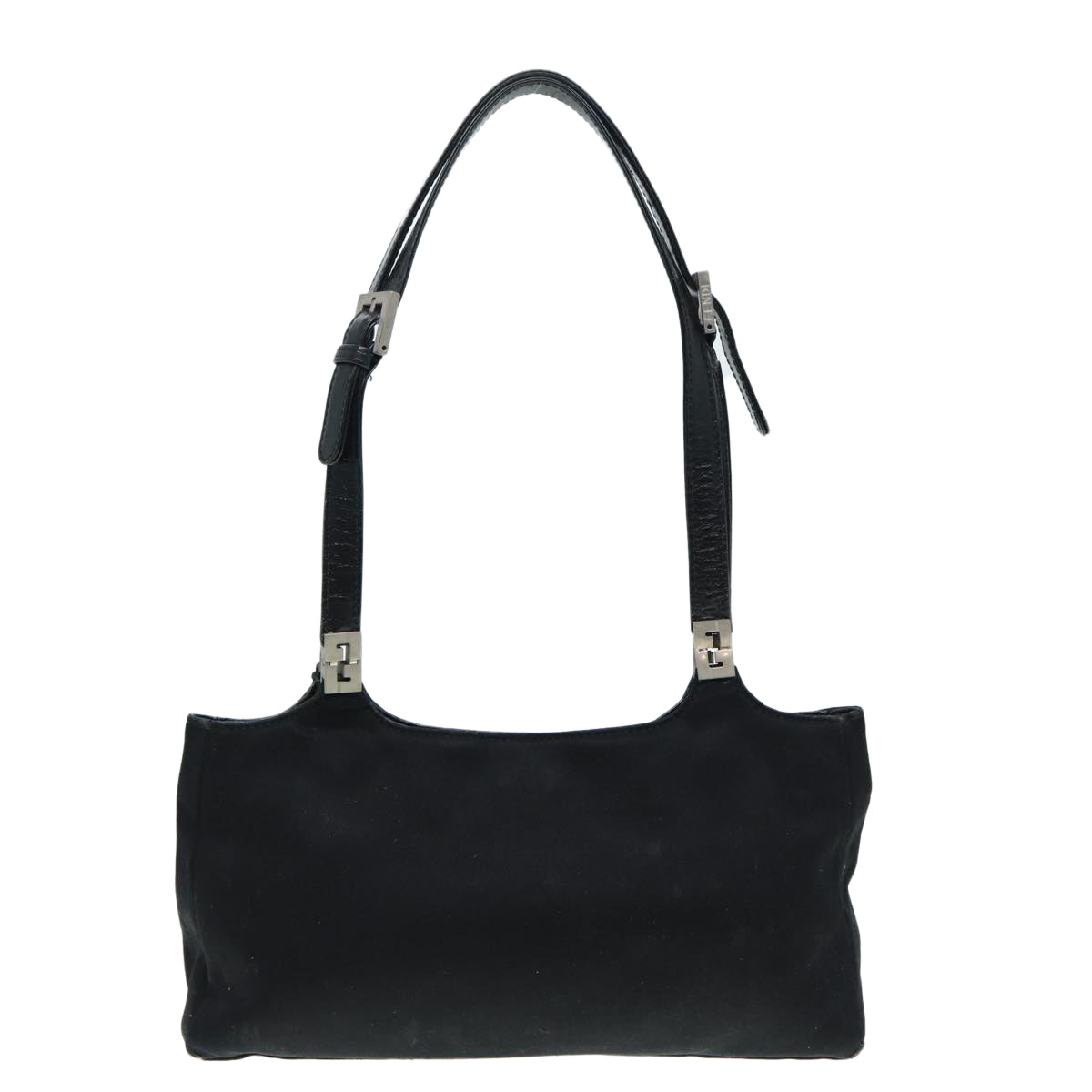 Luxury Fendi Shoulder Bag Nylon Black Silverbs17206