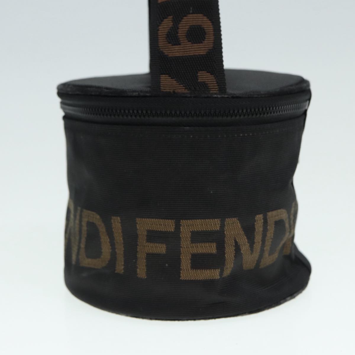 Luxury Fendi Vanity Pouch Canvas Black Goldbs17207