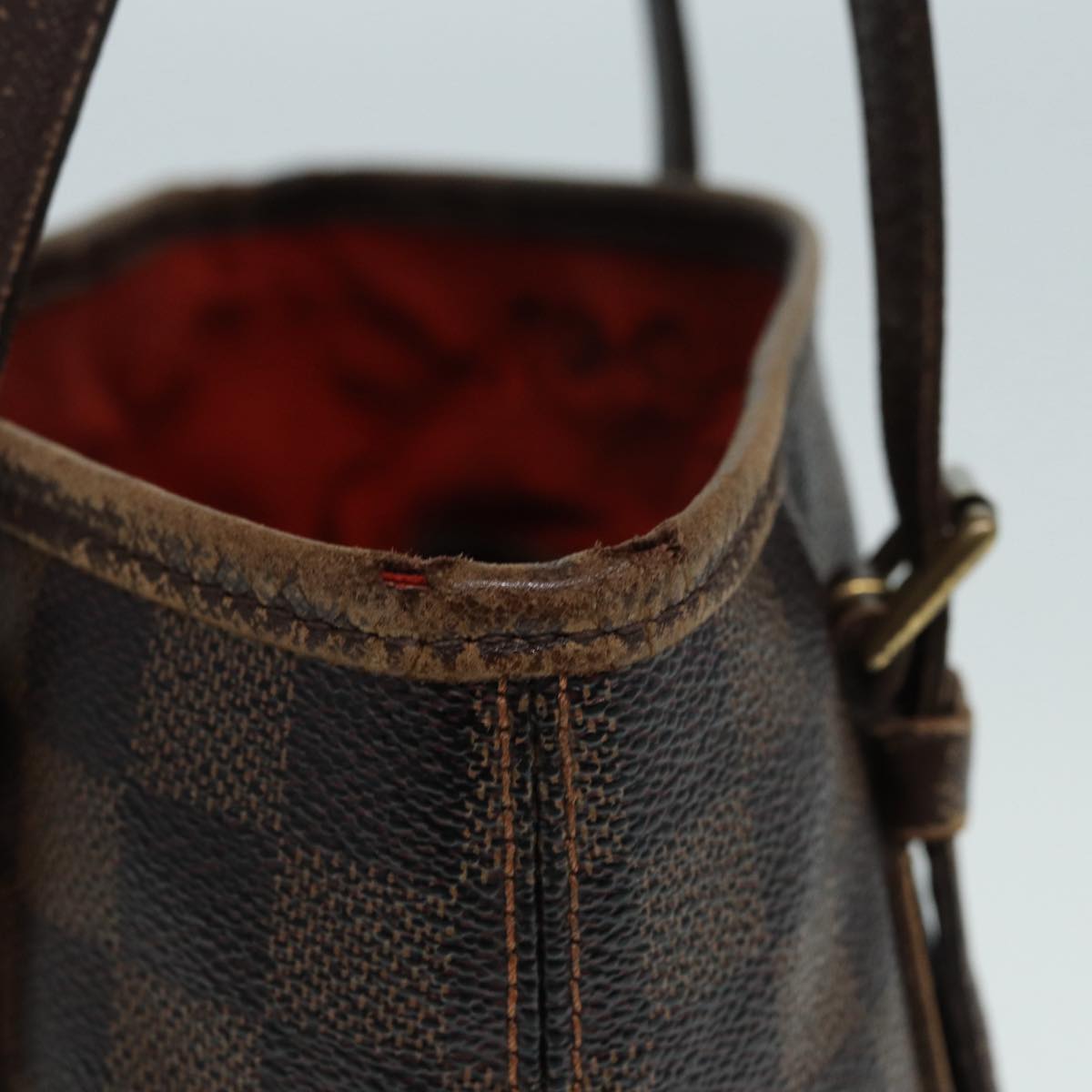 LOUIS VUITTON Damier Ebene Marais Shoulder Bag N42240 LV bs17211