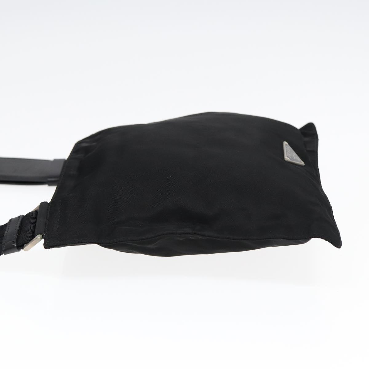 Luxury Prada Shoulder Bag Nylon Black Silver  bs17219