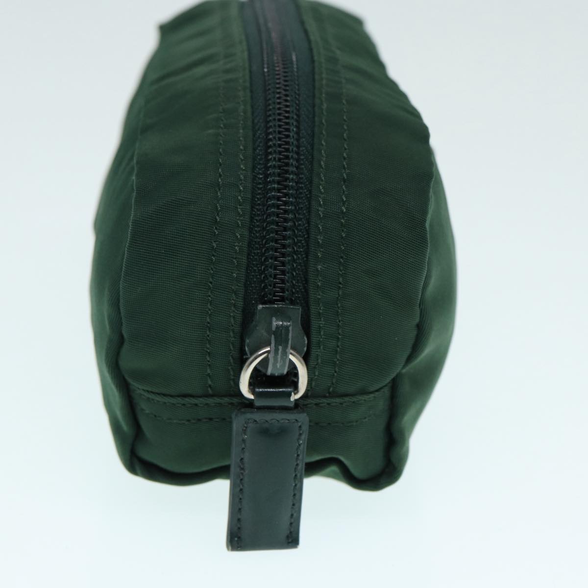 Luxury Prada Pouch Nylon Green Silver  bs17230