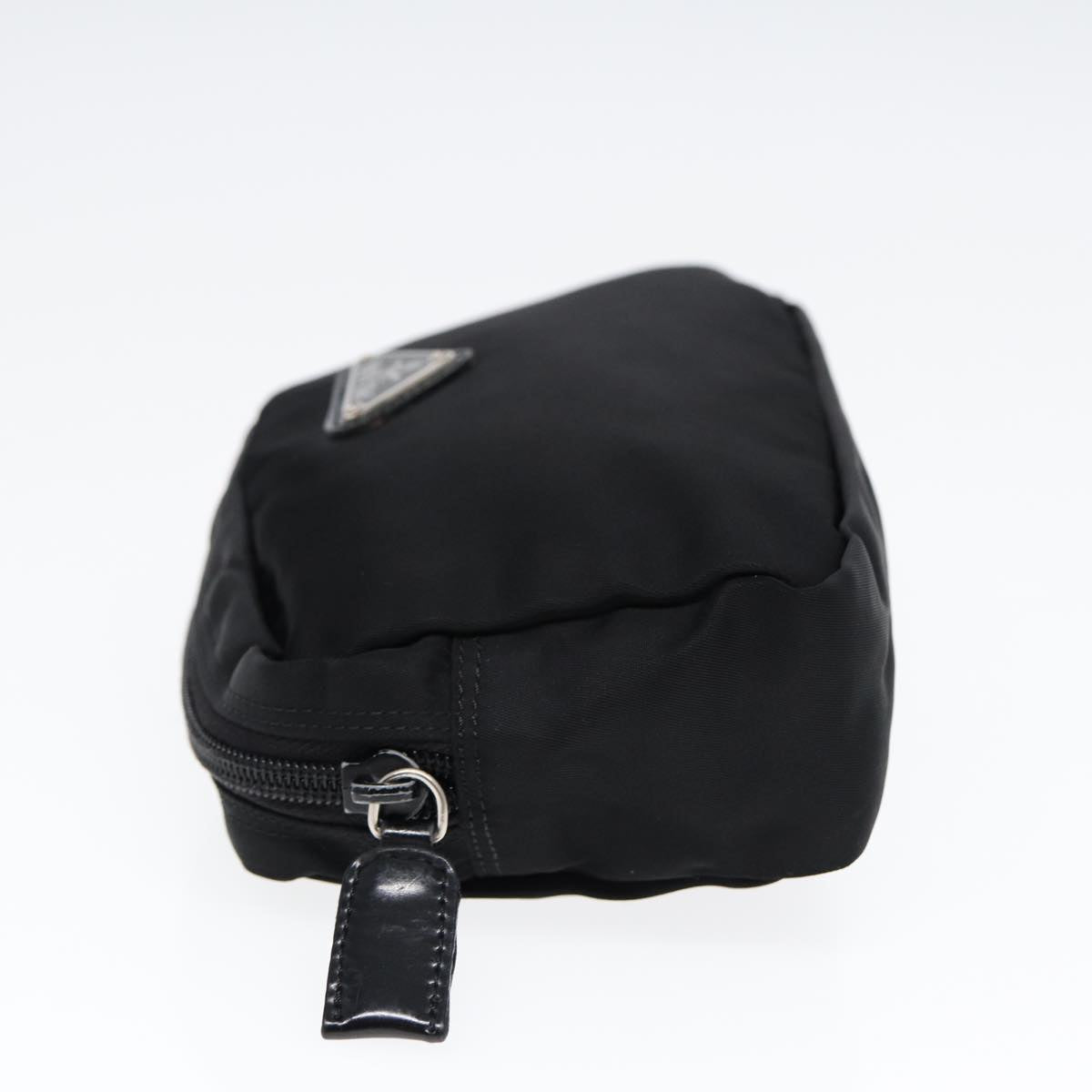 Luxury Prada Pouch Nylon Black Silver  bs17231