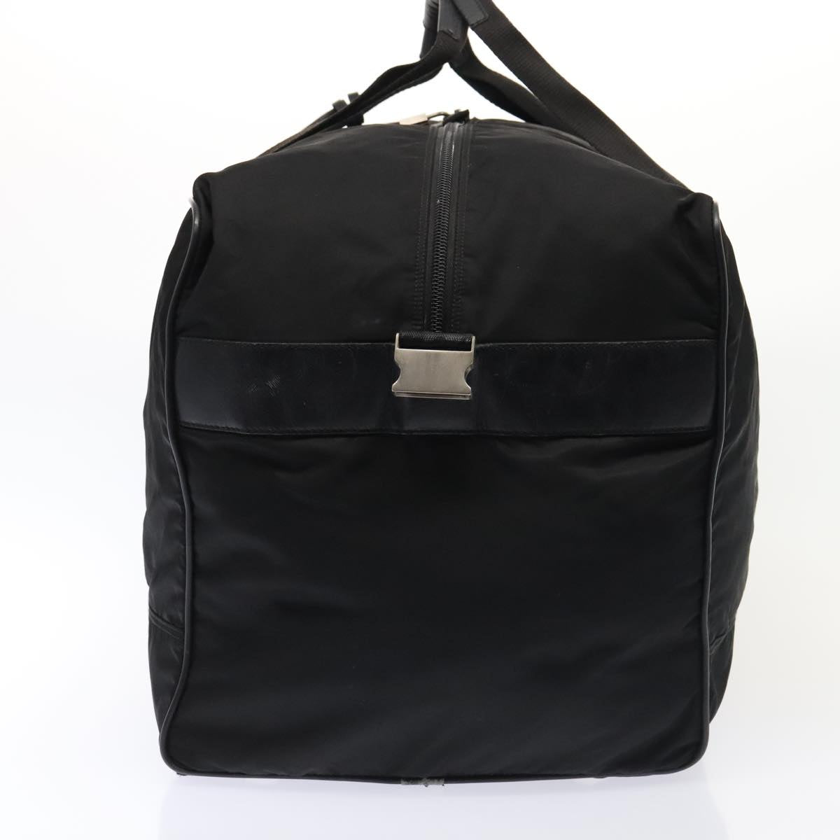 Luxury Prada Boston Bag Nylon Black Silver  bs17239