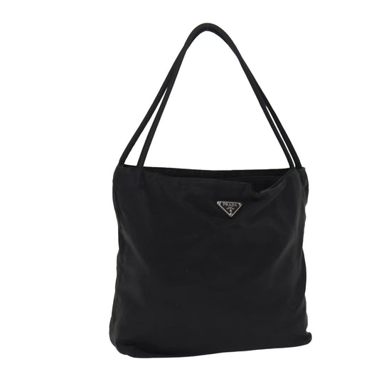 Luxury Prada Tote Bag Nylon Black Silver  bs17242