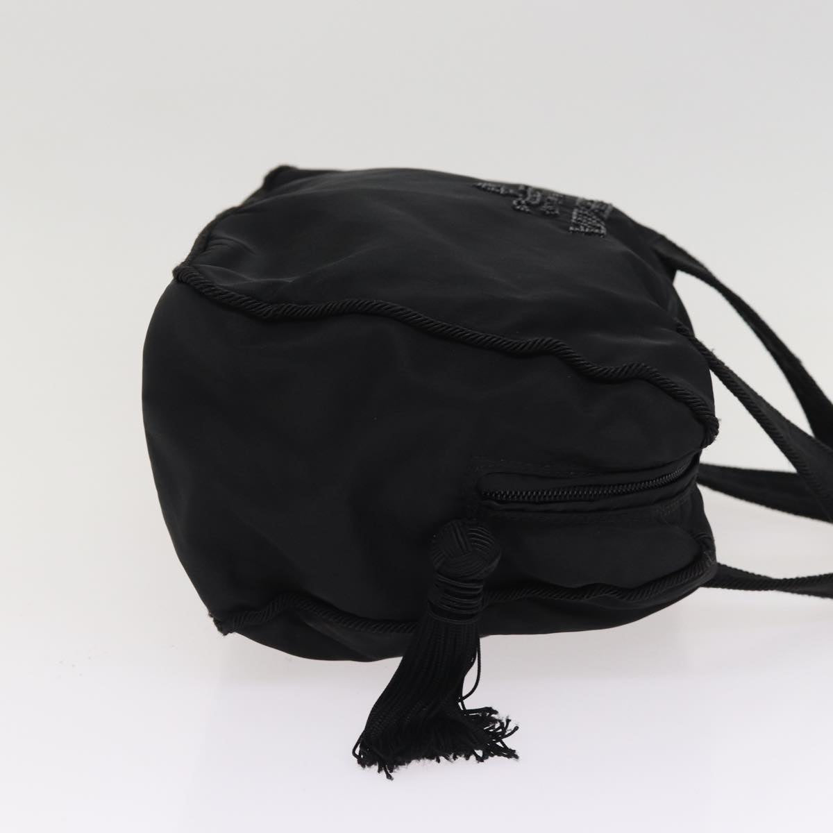 Luxury Prada Hand Bag Nylon Black Silver  bs17243