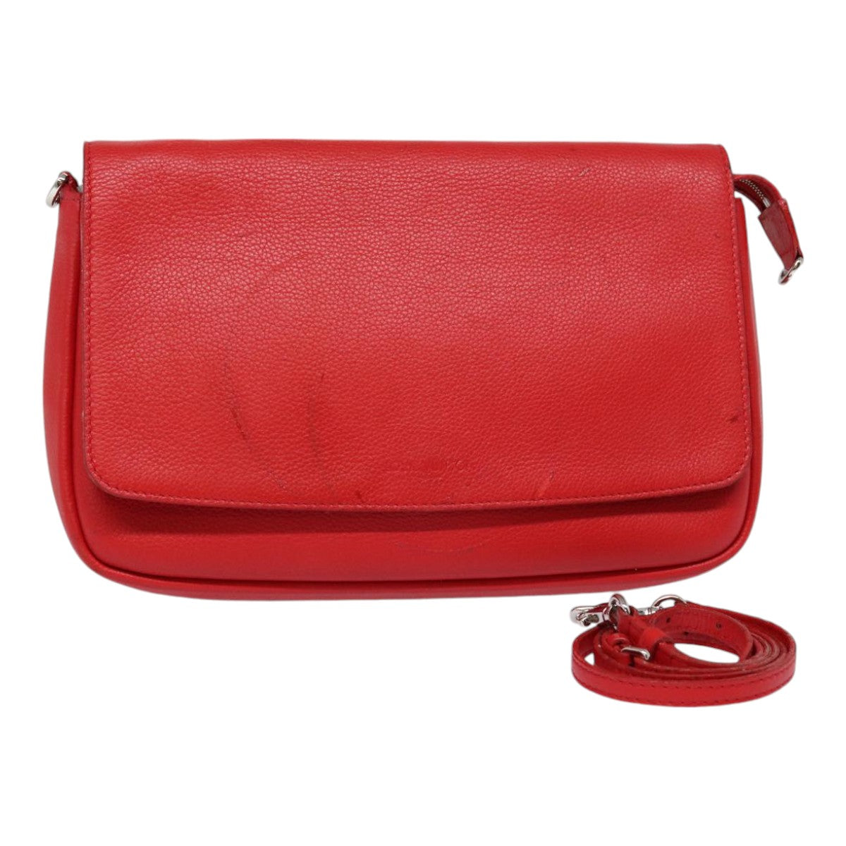 LOUIS VUITTON Parnasea Esan Ciel Shoulder Bag Leather Red M94448 LV bs17244