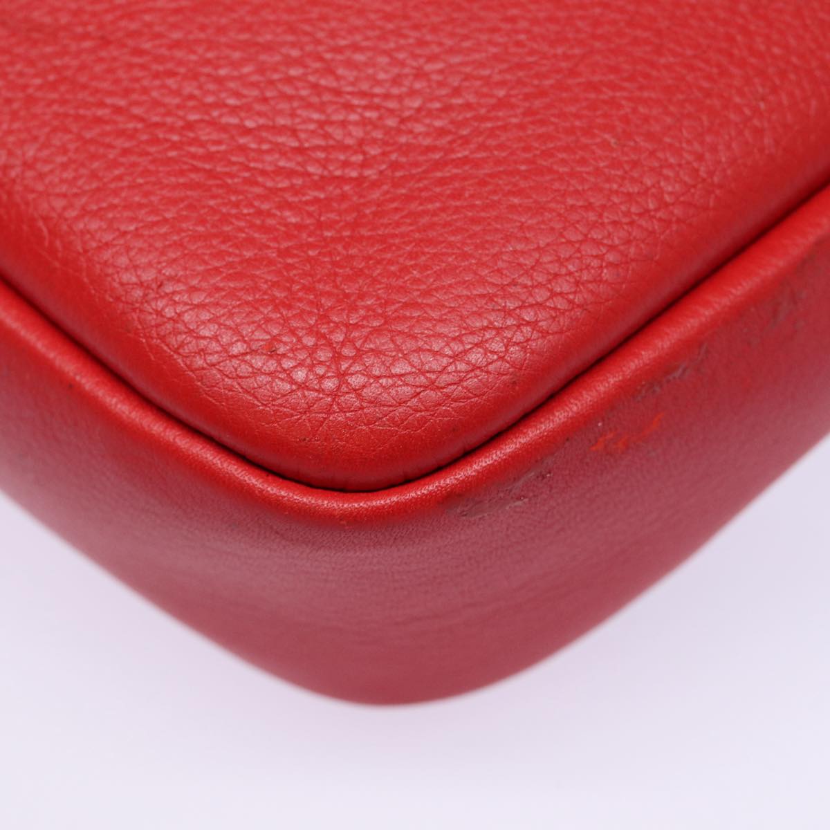 LOUIS VUITTON Parnasea Esan Ciel Shoulder Bag Leather Red M94448 LV bs17244