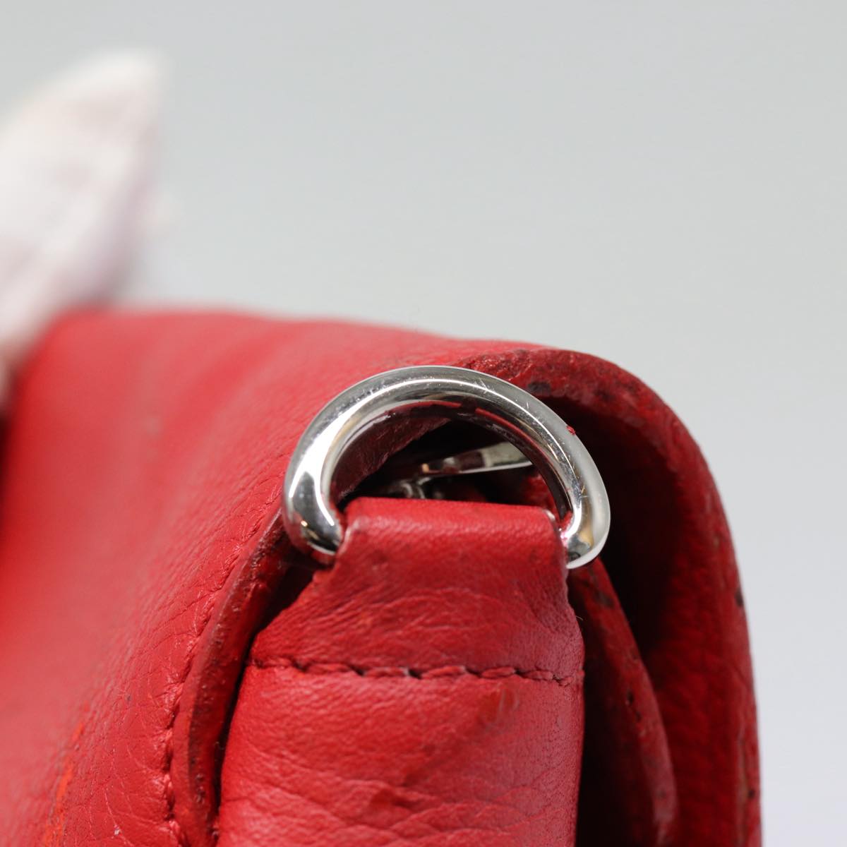 LOUIS VUITTON Parnasea Esan Ciel Shoulder Bag Leather Red M94448 LV bs17244