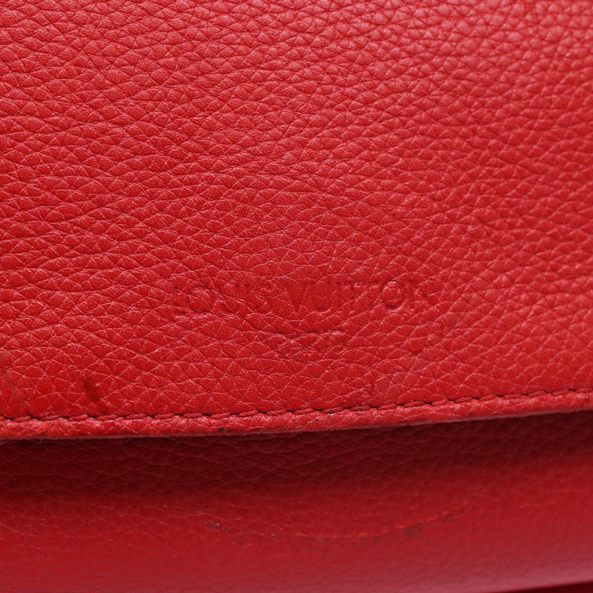 LOUIS VUITTON Parnasea Esan Ciel Shoulder Bag Leather Red M94448 LV bs17244