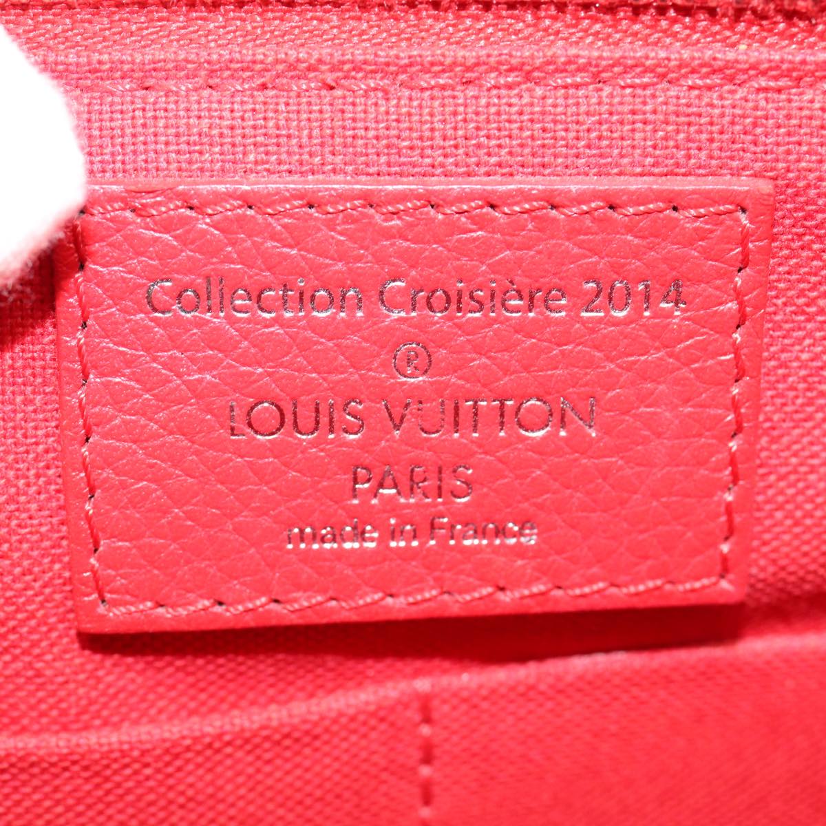LOUIS VUITTON Parnasea Esan Ciel Shoulder Bag Leather Red M94448 LV bs17244