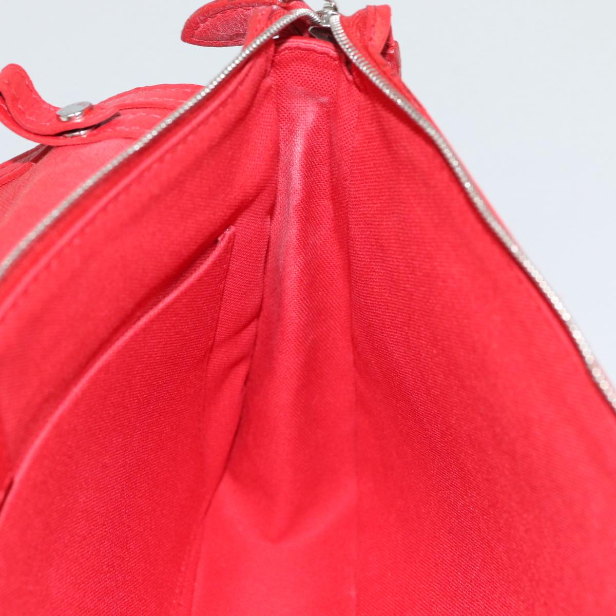 LOUIS VUITTON Parnasea Esan Ciel Shoulder Bag Leather Red M94448 LV bs17244