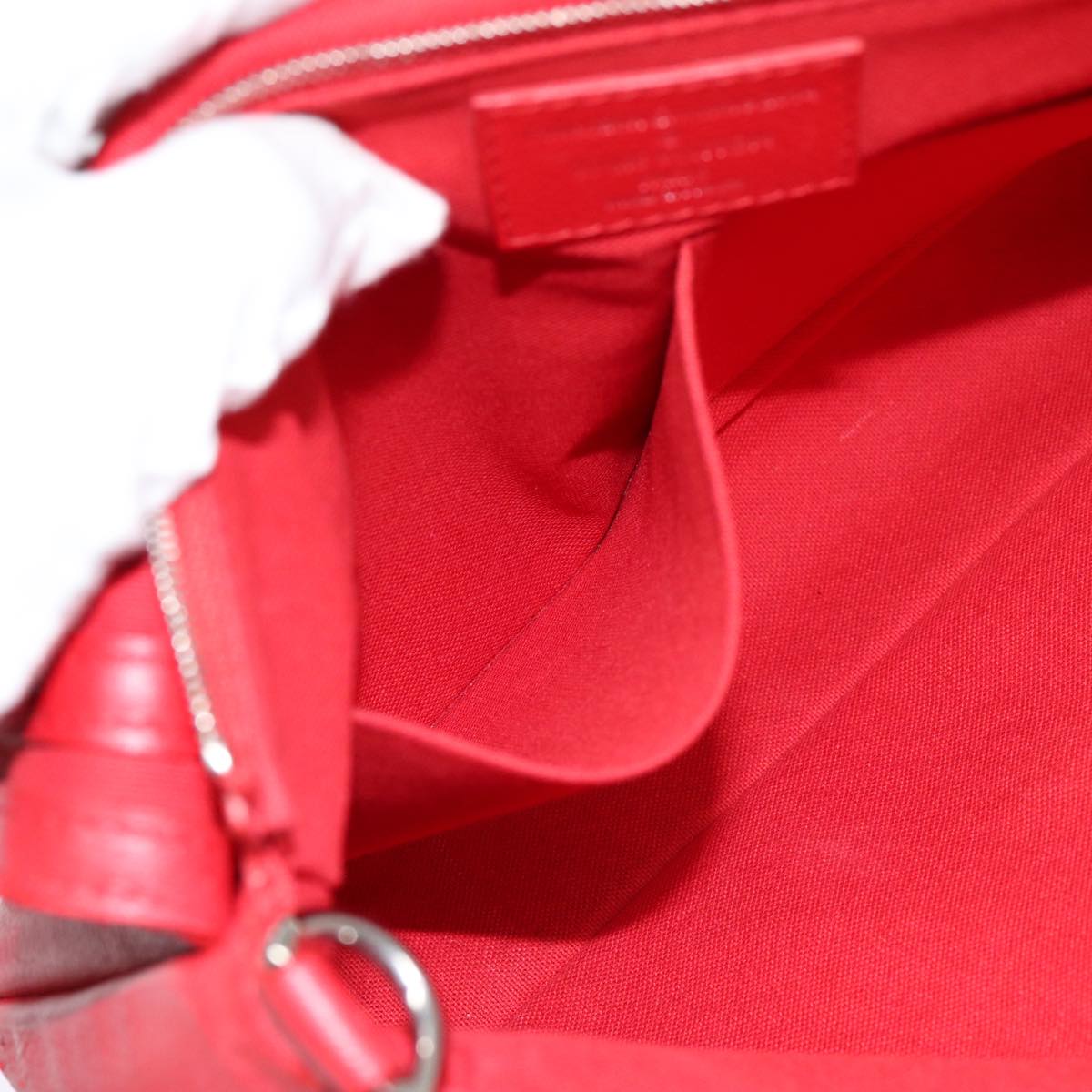 LOUIS VUITTON Parnasea Esan Ciel Shoulder Bag Leather Red M94448 LV bs17244