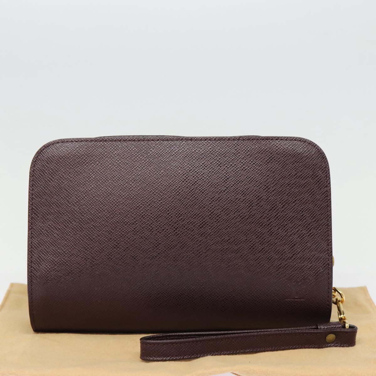 LOUIS VUITTON Taiga Baikal Clutch Bag Acajou M30186 LV bs17259