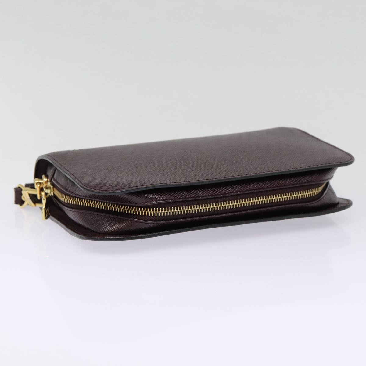 LOUIS VUITTON Taiga Baikal Clutch Bag Acajou M30186 LV bs17259