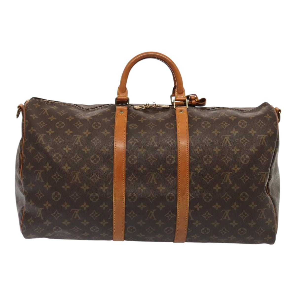 LOUIS VUITTON Monogram Keepall Bandouliere 55 Boston Bag M41414 LV bs17279