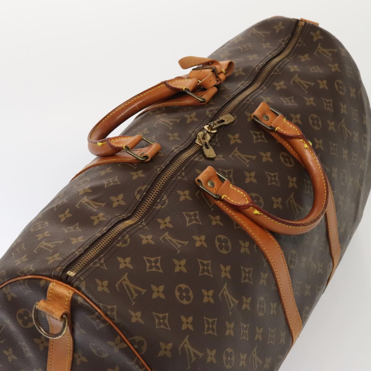 LOUIS VUITTON Monogram Keepall Bandouliere 55 Boston Bag M41414 LV bs17279
