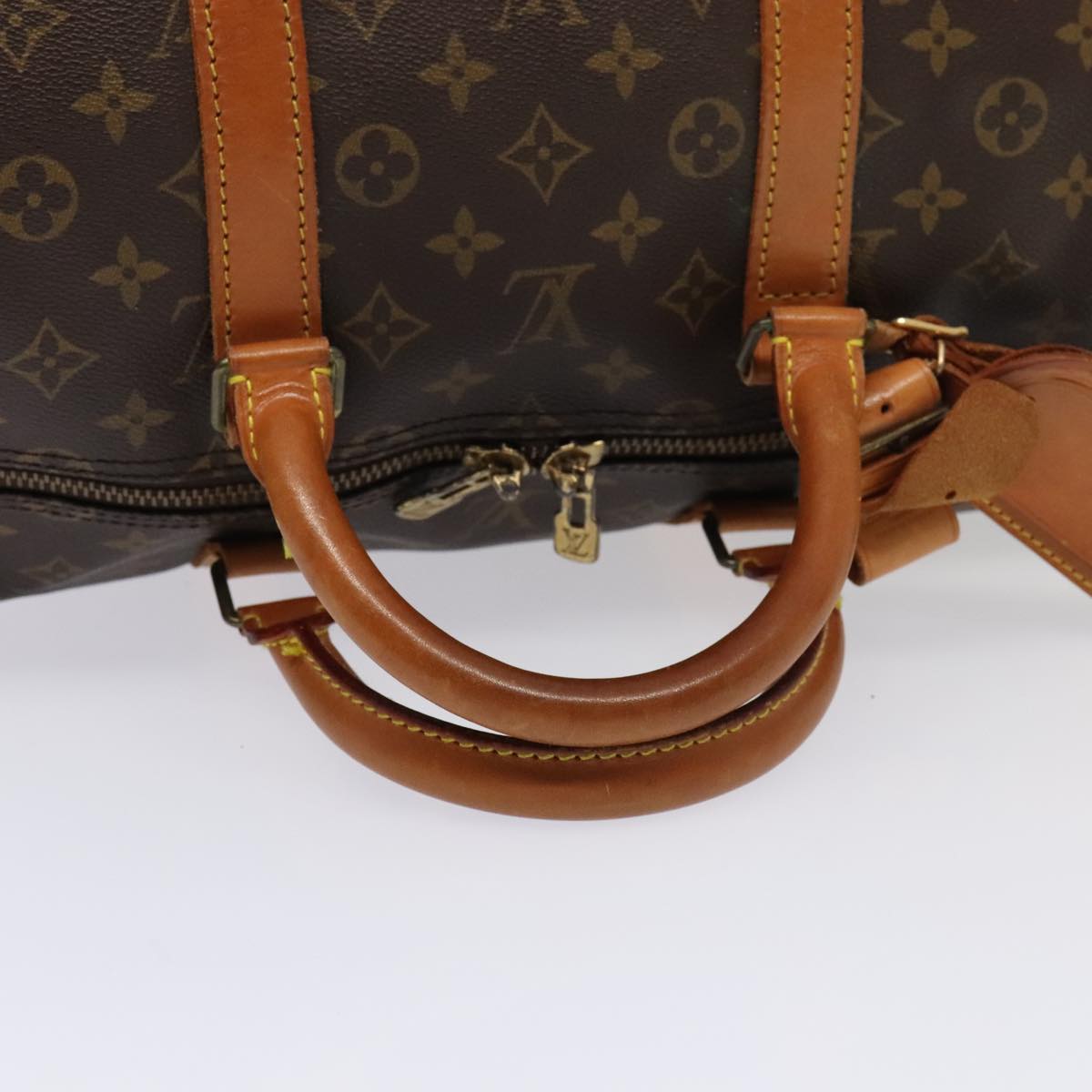 LOUIS VUITTON Monogram Keepall Bandouliere 55 Boston Bag M41414 LV bs17279