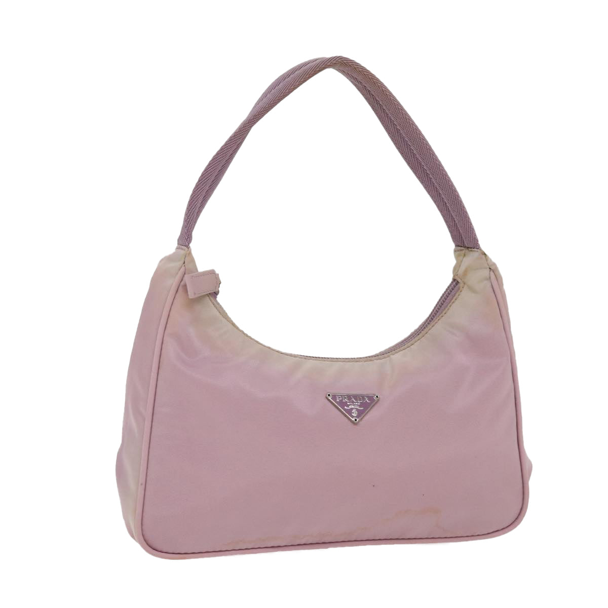 Luxury Prada Mini Hand Bag Nylon Pink Silver  bs17283