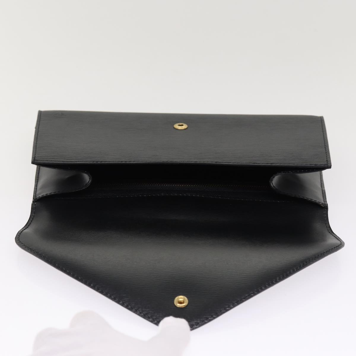 LOUIS VUITTON Epi Art Deco Clutch Bag Black M52632 LV bs17326