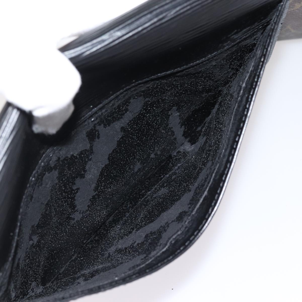 LOUIS VUITTON Epi Art Deco Clutch Bag Black M52632 LV bs17326