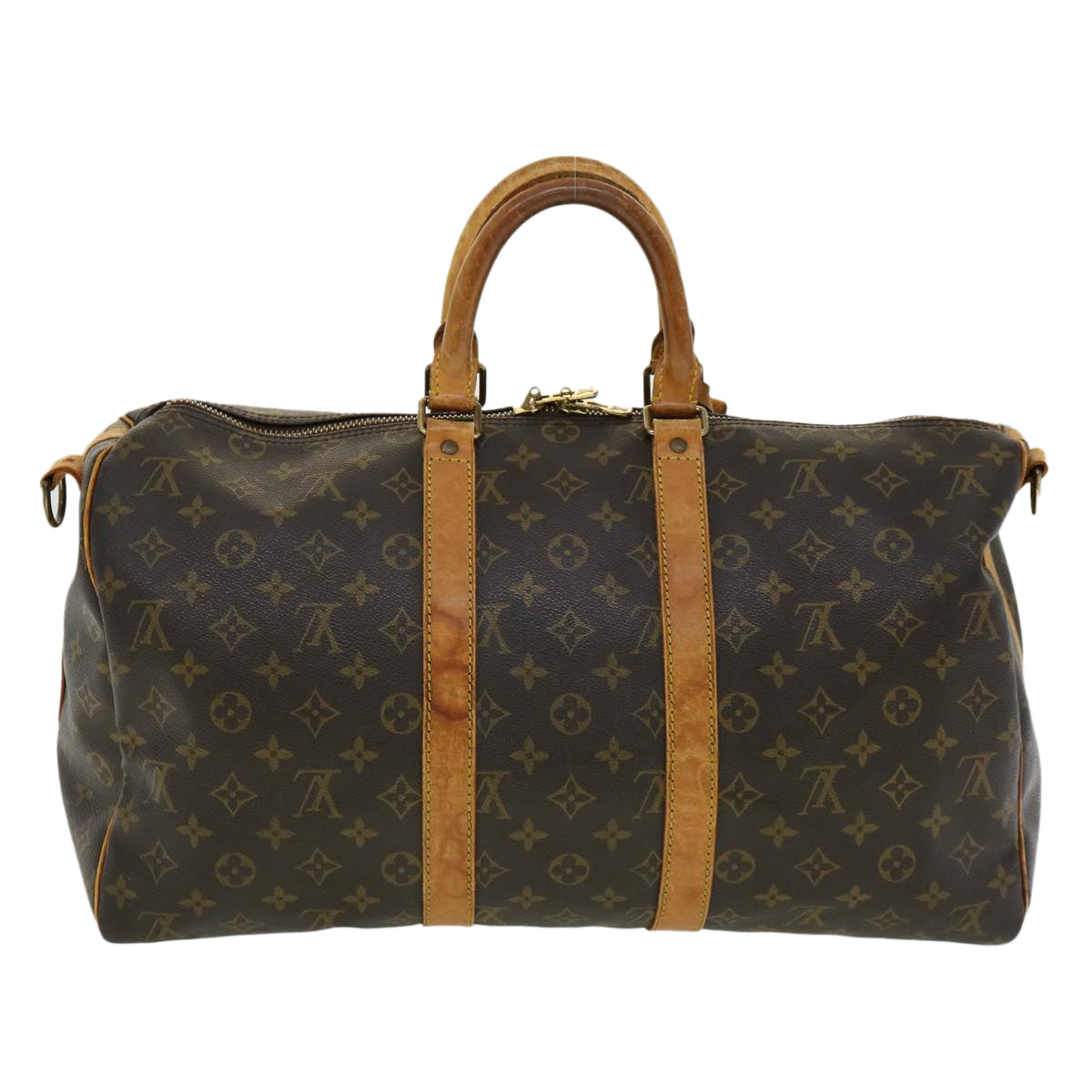LOUIS VUITTON Monogram Keepall Bandouliere 45 Boston Bag M41418 LV bs1733