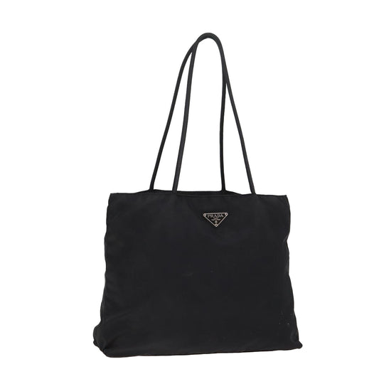 Luxury Prada Tote Bag Nylon Black Silver  bs17338