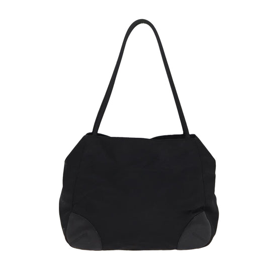 Luxury Prada Tote Bag Nylon Black Silver  bs17340