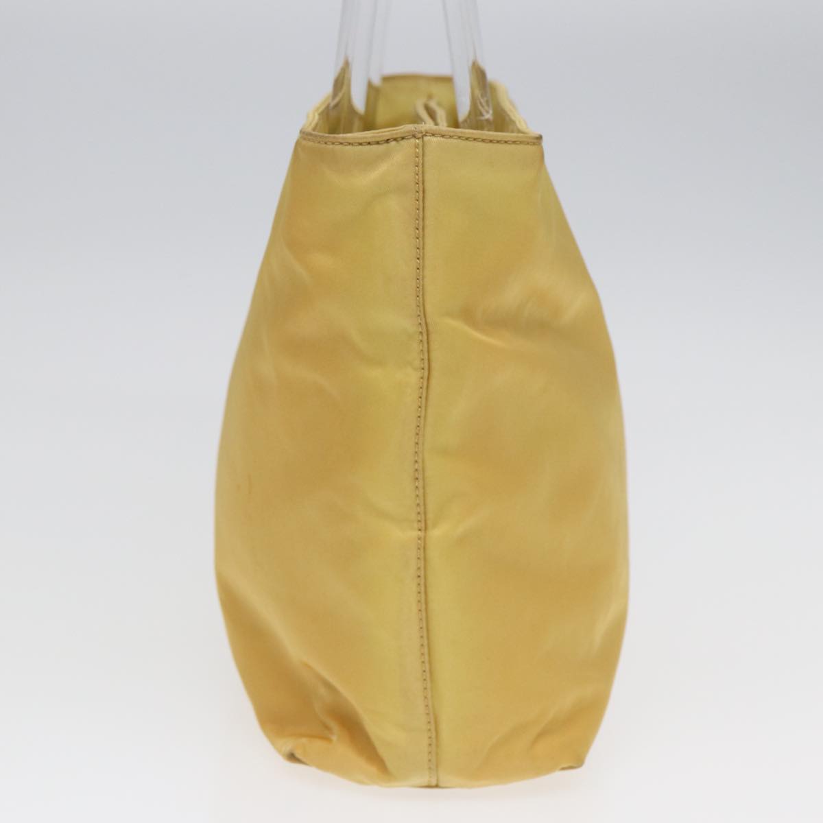 Luxury Prada Hand Bag Nylon Yellow Silver  bs17343