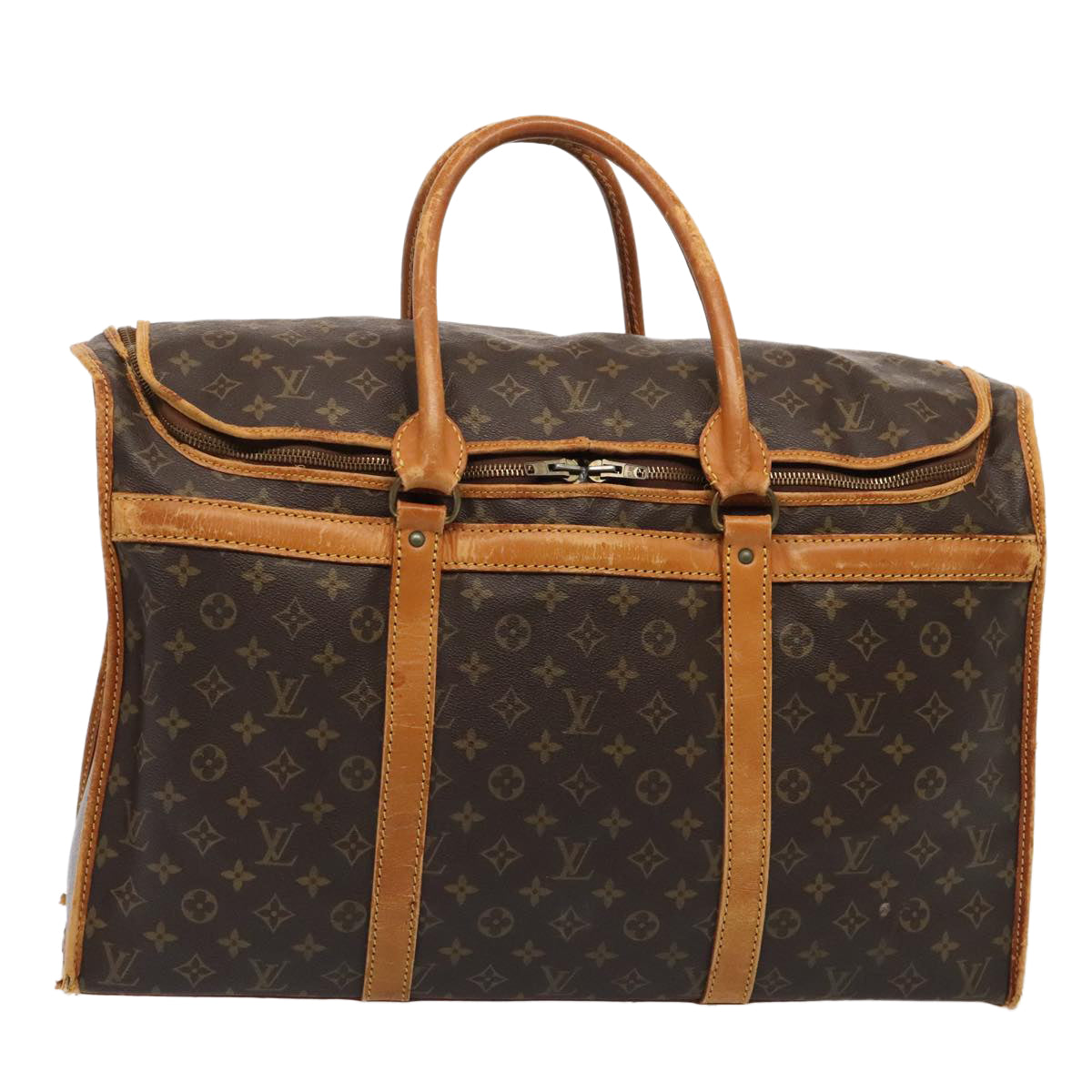 LOUIS VUITTON Monogram Sac Chasseur 55 Boston Bag M41922 LV bs17372