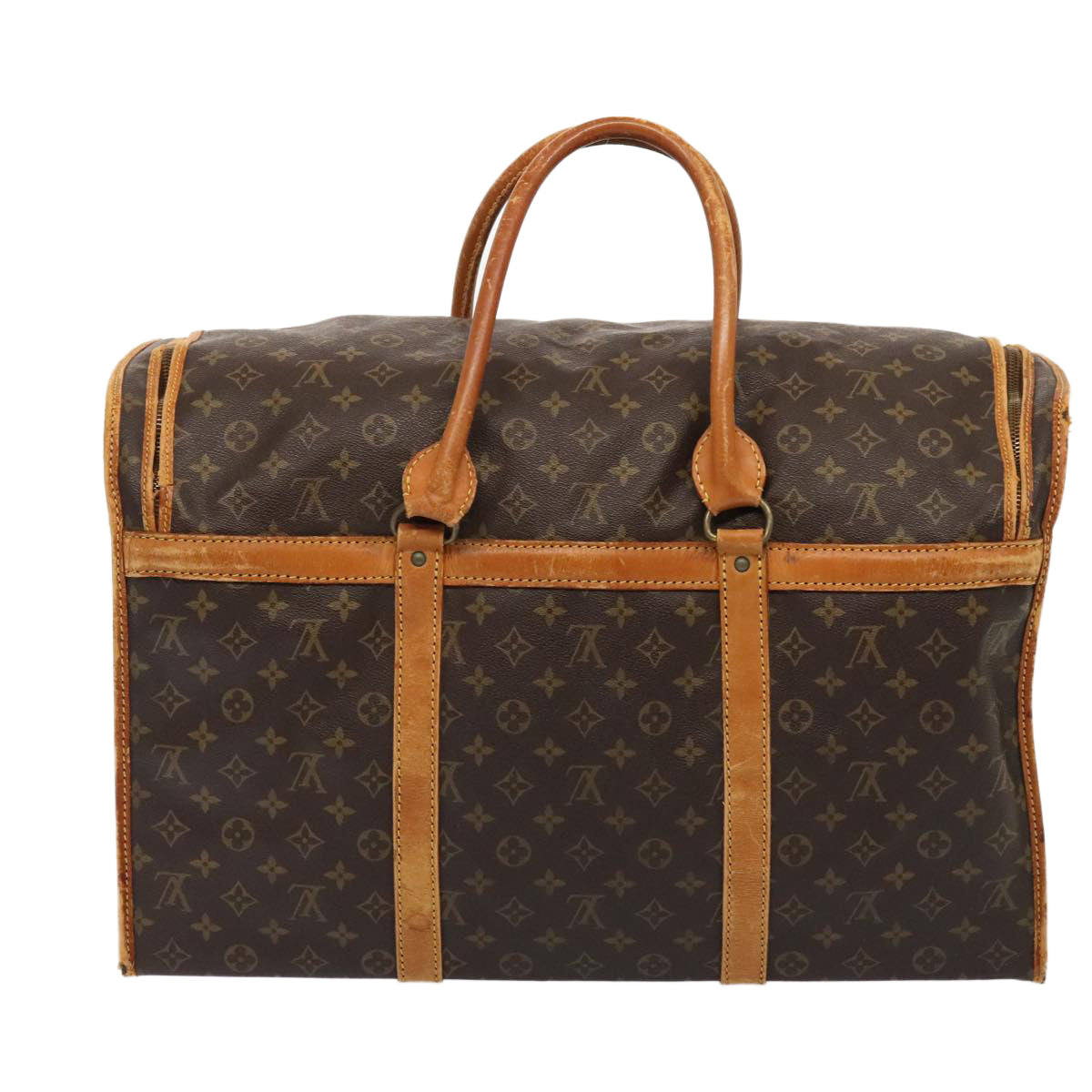 LOUIS VUITTON Monogram Sac Chasseur 55 Boston Bag M41922 LV bs17372