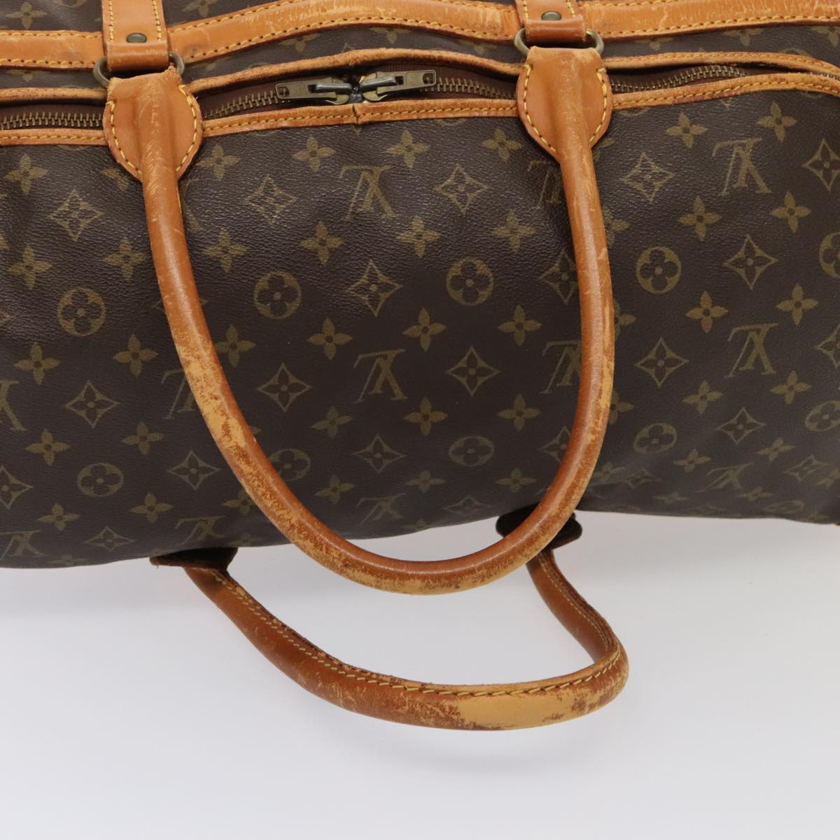 LOUIS VUITTON Monogram Sac Chasseur 55 Boston Bag M41922 LV bs17372