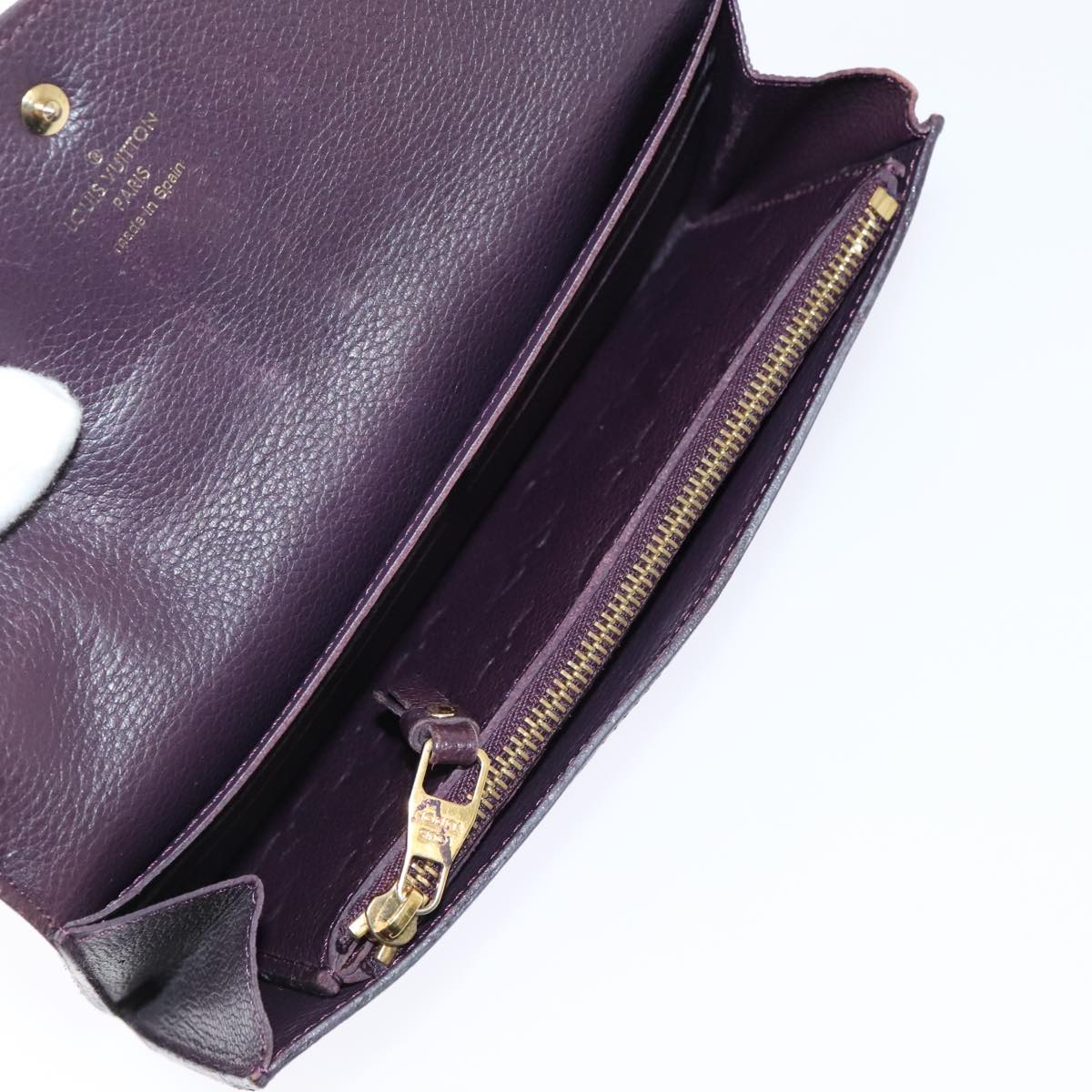 LOUIS VUITTON Empreinte Portefeuille Curieuse Wallet Purple M60300 bs17377