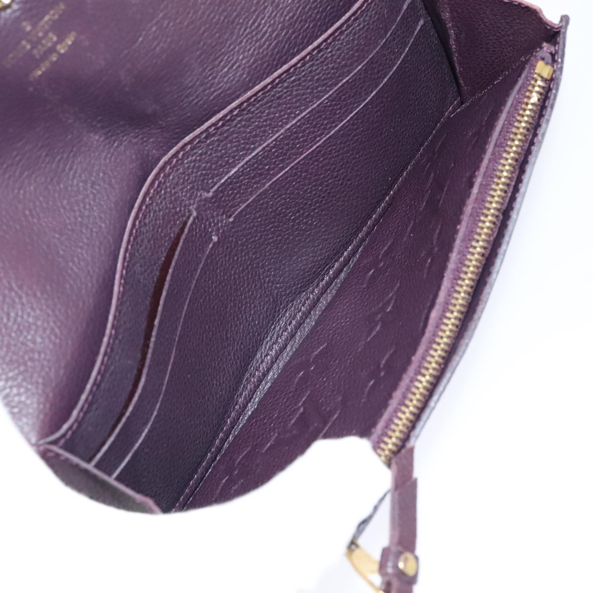 LOUIS VUITTON Empreinte Portefeuille Curieuse Wallet Purple M60300 bs17377