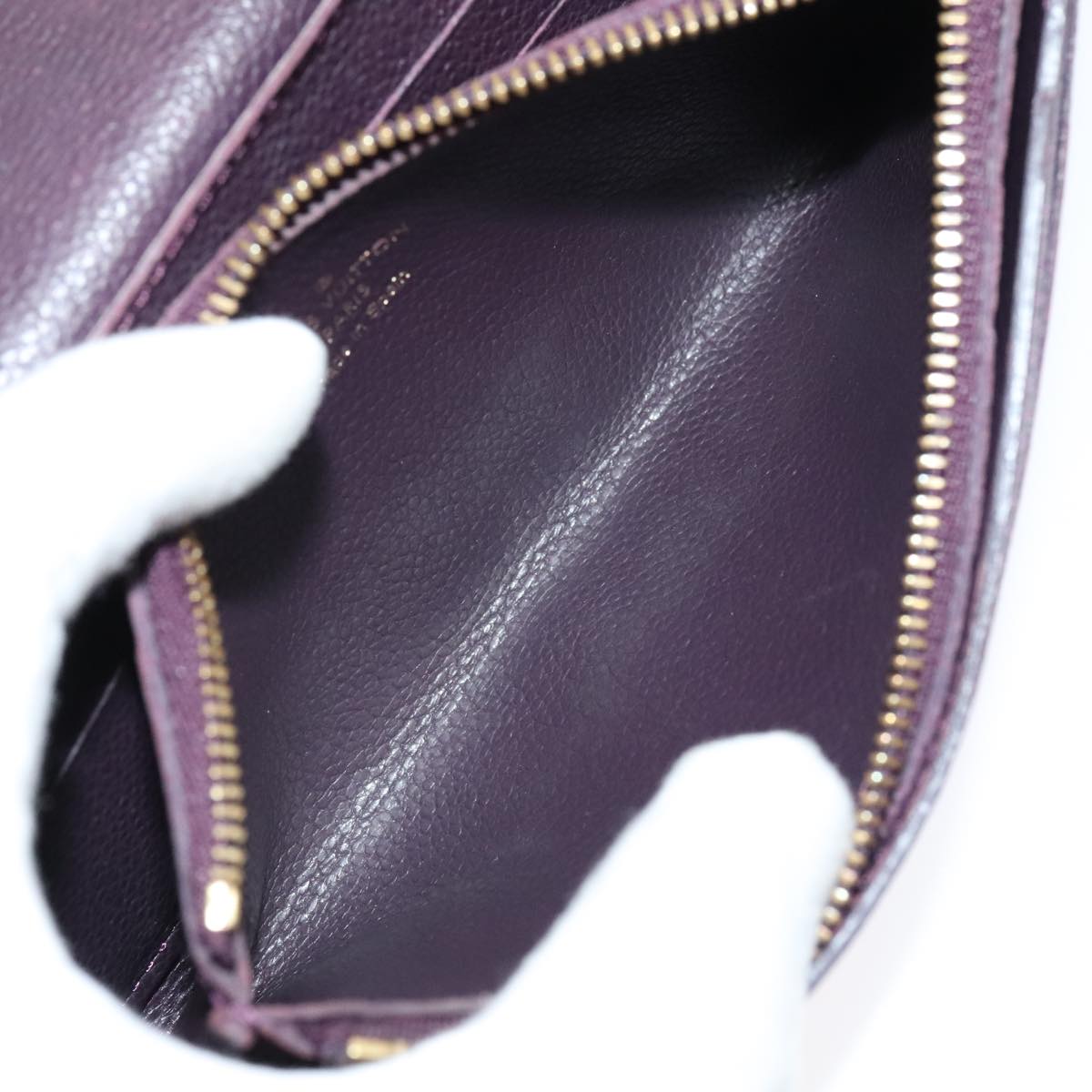 LOUIS VUITTON Empreinte Portefeuille Curieuse Wallet Purple M60300 bs17377