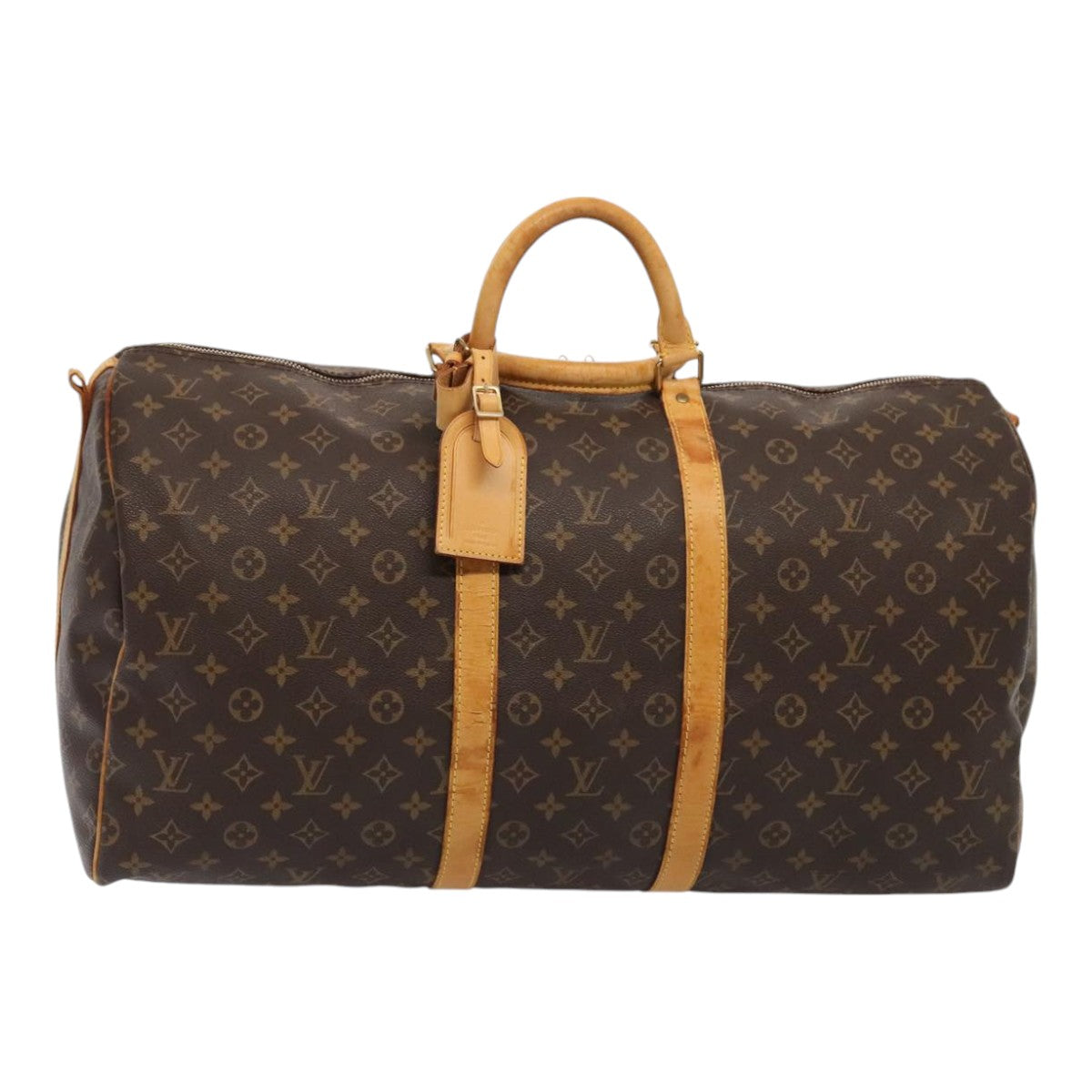 LOUIS VUITTON Monogram Keepall Bandouliere 55 Boston Bag M41414 LV bs17400