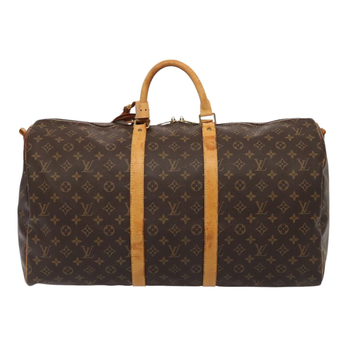 LOUIS VUITTON Monogram Keepall Bandouliere 55 Boston Bag M41414 LV bs17400