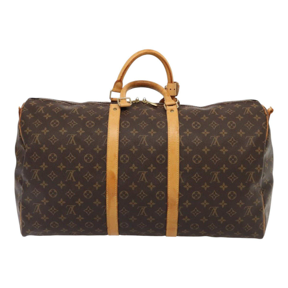 LOUIS VUITTON Monogram Keepall Bandouliere 55 Boston Bag M41414 LV bs17400
