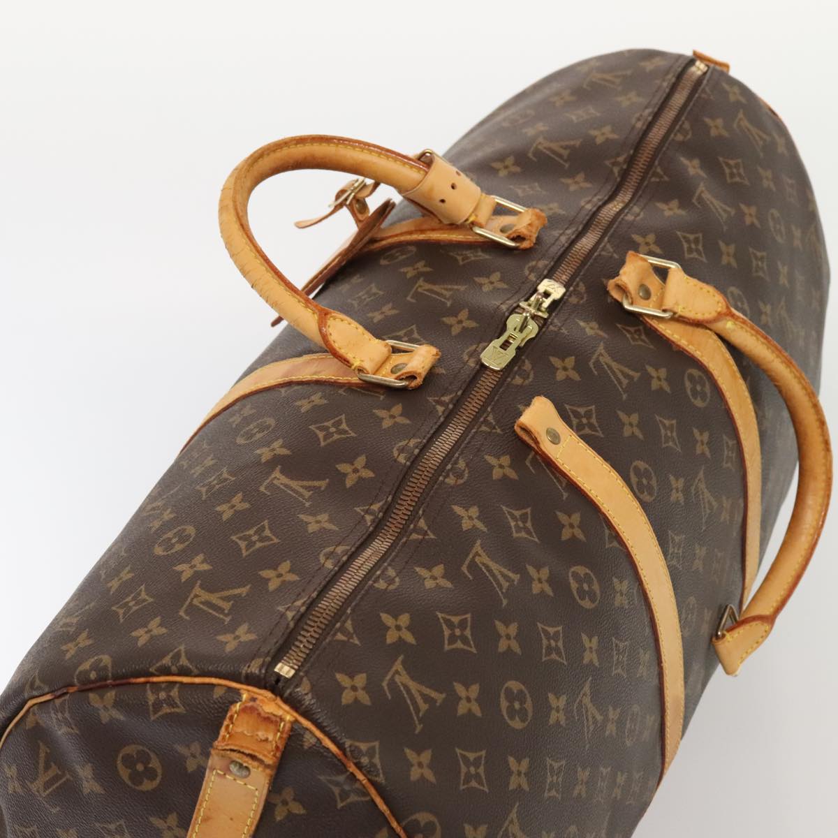 LOUIS VUITTON Monogram Keepall Bandouliere 55 Boston Bag M41414 LV bs17400
