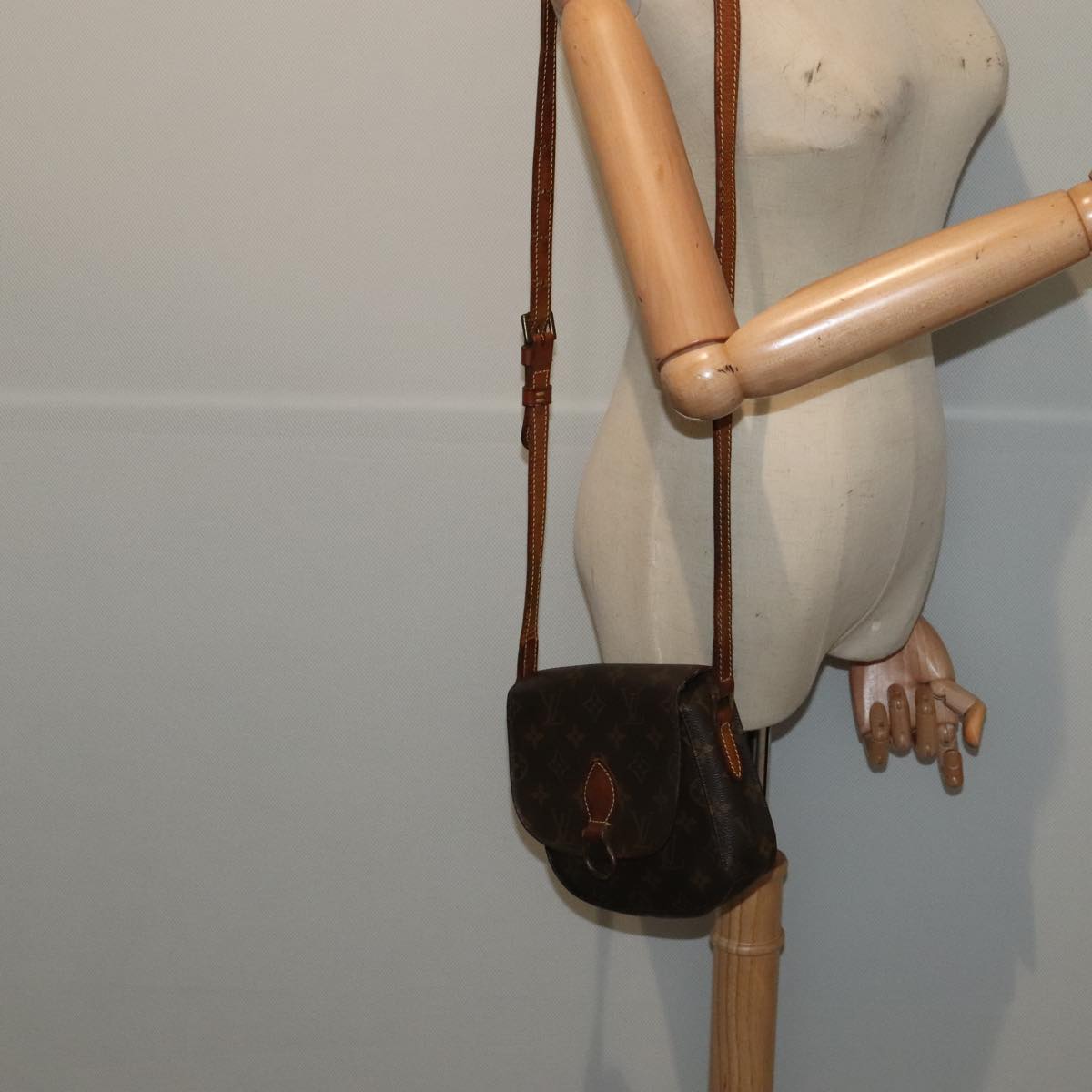 LOUIS VUITTON Monogram Saint Cloud PM Shoulder Bag M51244 LV bs17411