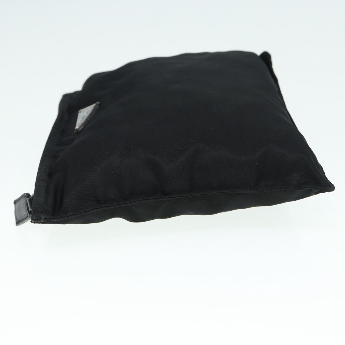 Luxury Prada Pouch Nylon Black Silver  bs17444