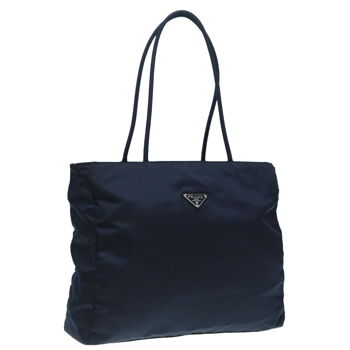 Luxury Prada Tote Bag Nylon Black Silver  bs17445