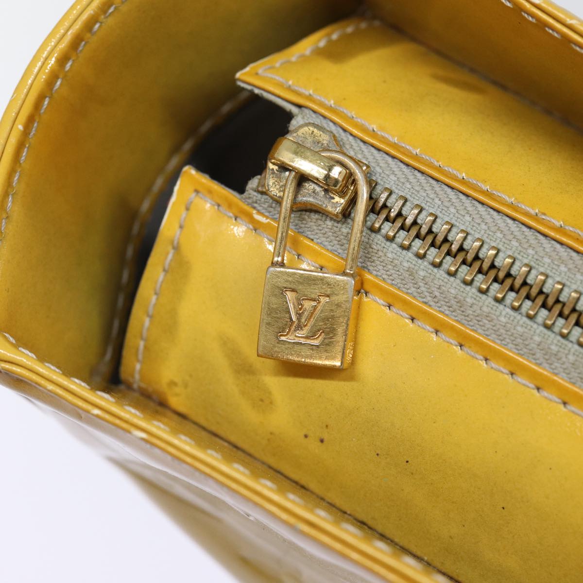 LOUIS VUITTON Monogram Vernis Columbus Tote Bag Gris M91028 LV bs17484