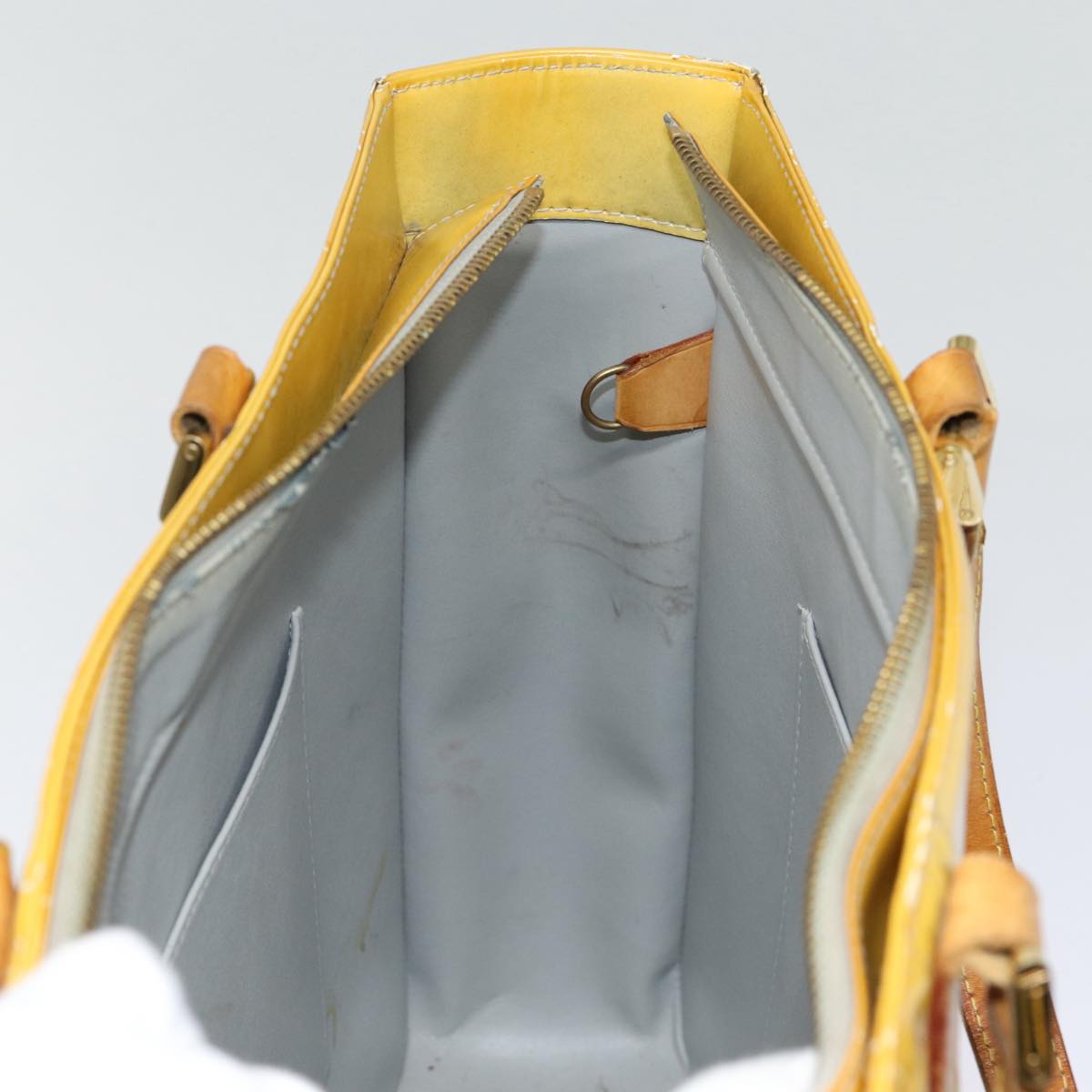 LOUIS VUITTON Monogram Vernis Columbus Tote Bag Gris M91028 LV bs17484
