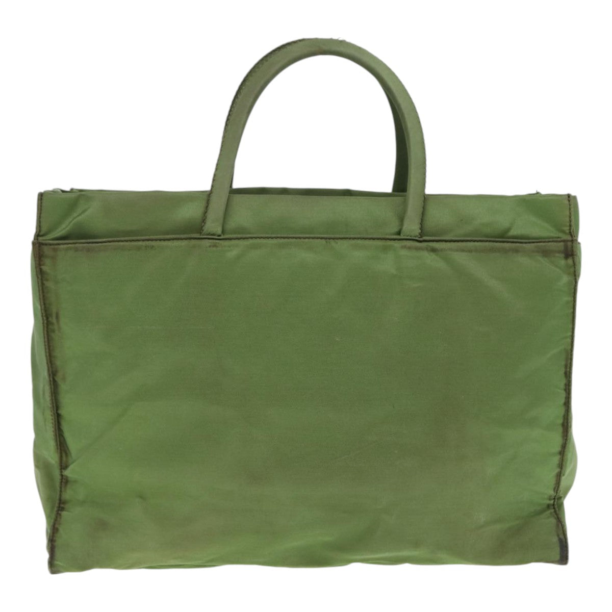 Luxury Prada Hand Bag Nylon Khaki Silver  bs17496